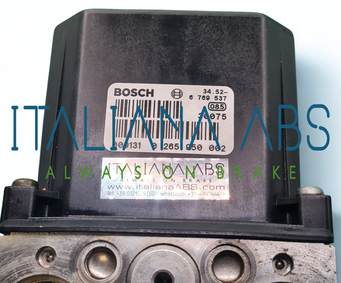 Centralina ABS BMW, codici identificativi: 34516753642 34526769537 0265950002