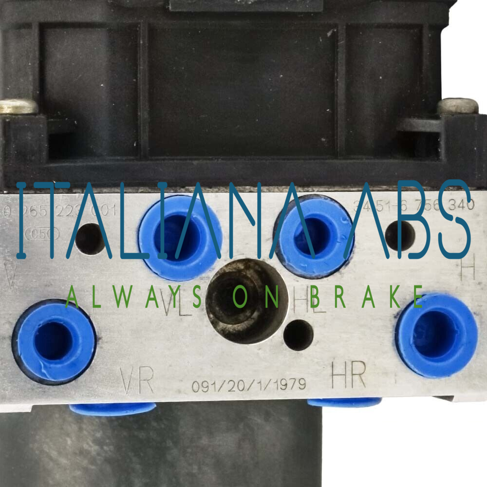 Centralina ABS BMW, codici identificativi: 34516756340 0265900001 34521166006