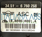 Centralina ABS MINI, codici identificativi: 34516760268 6750269 10096008683