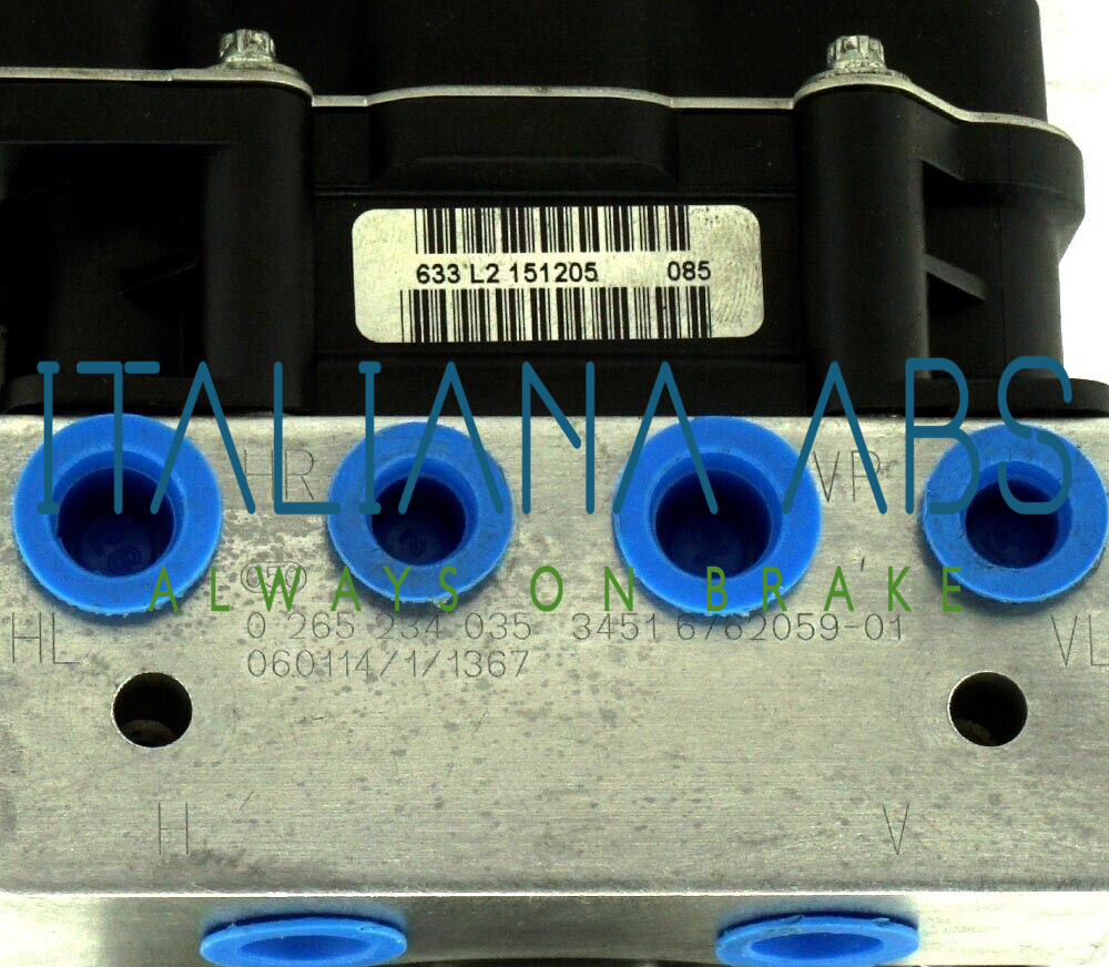 Centralina ABS BMW, codici identificativi: 34516762059 0265950318 34513424682