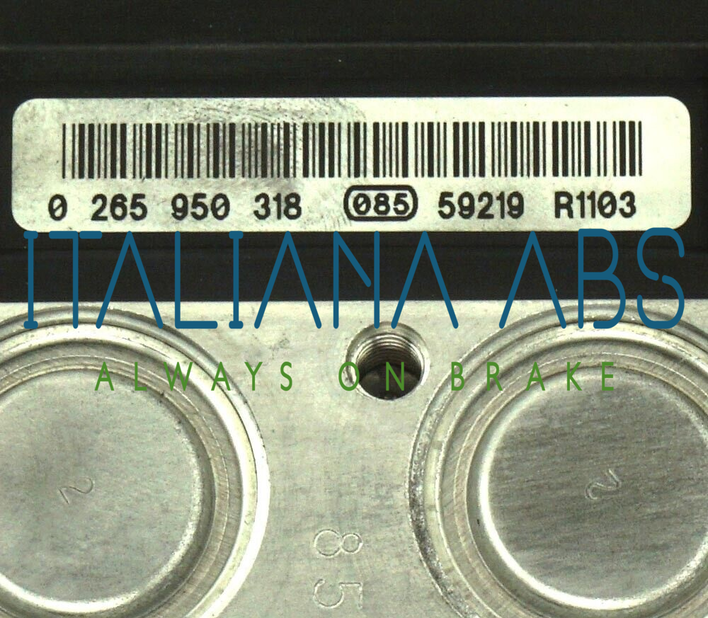 Centralina ABS BMW, codici identificativi: 34516762059 0265950318 34513424682