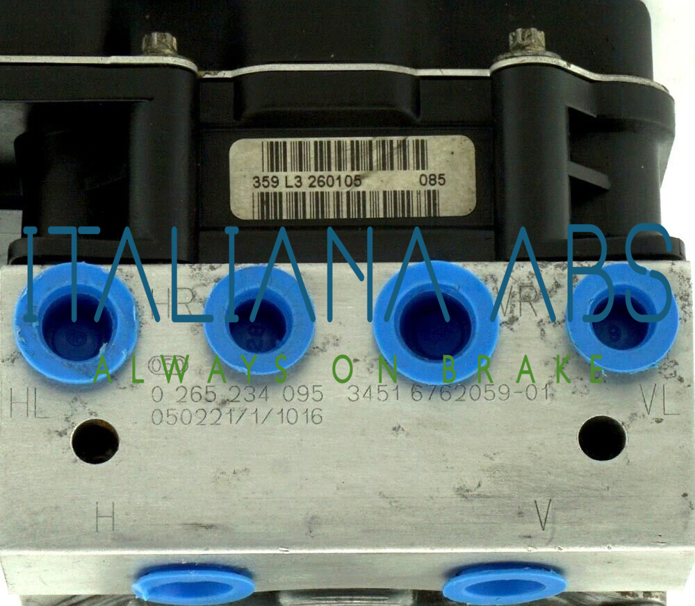 Centralina ABS BMW, codici identificativi: 34516762059 0265950351 345168768686