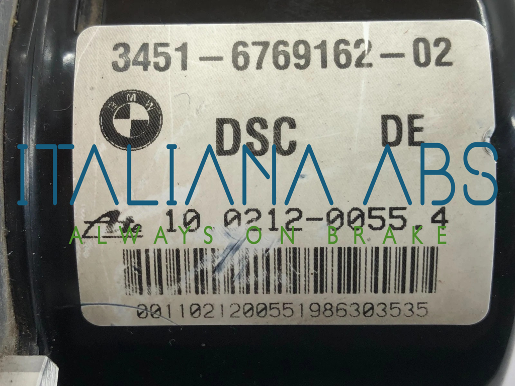 Centralina ABS BMW, codici identificativi: 34516769162 10021200554 34526769164