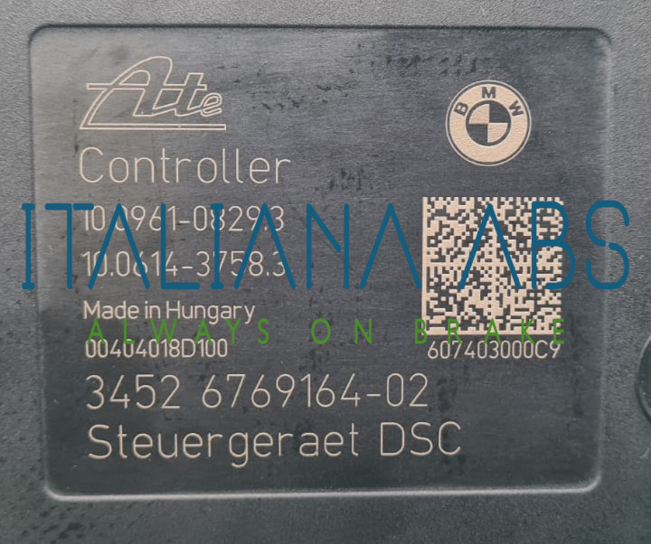 Centralina ABS BMW, codici identificativi: 34516769162 10021200554 34526769164