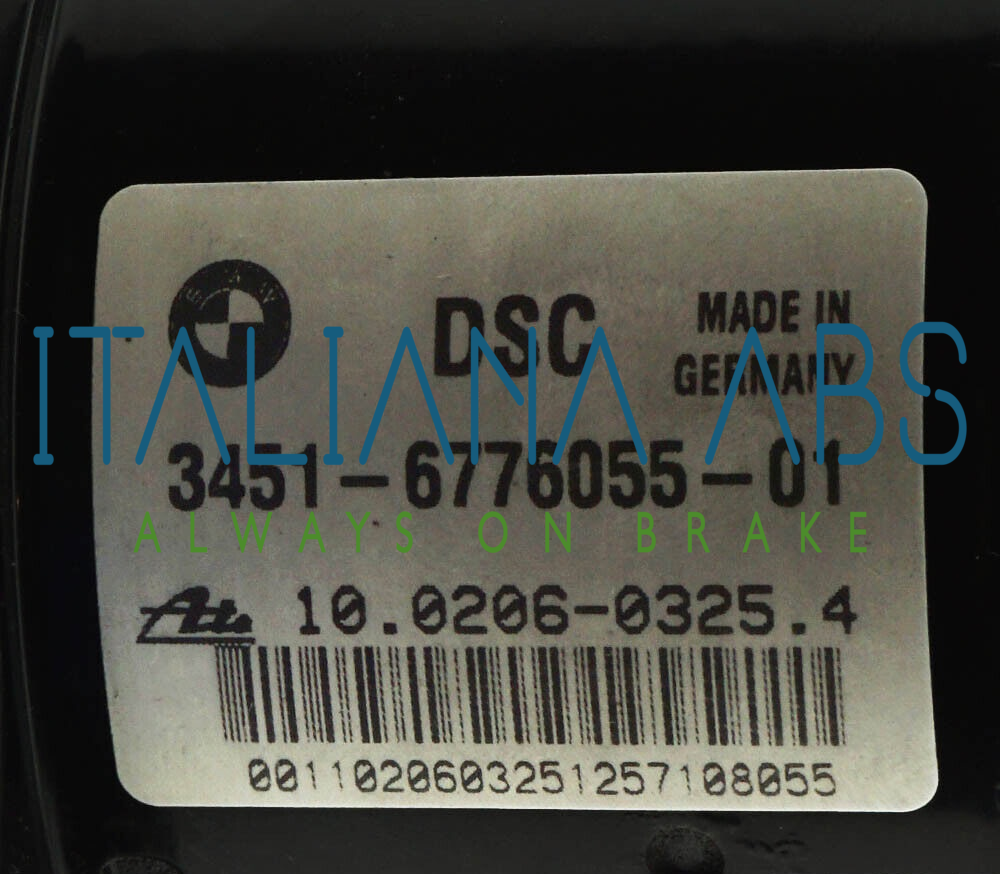 Centralina ABS BMW, codici identificativi: 34516776055 34526776056 10096008373