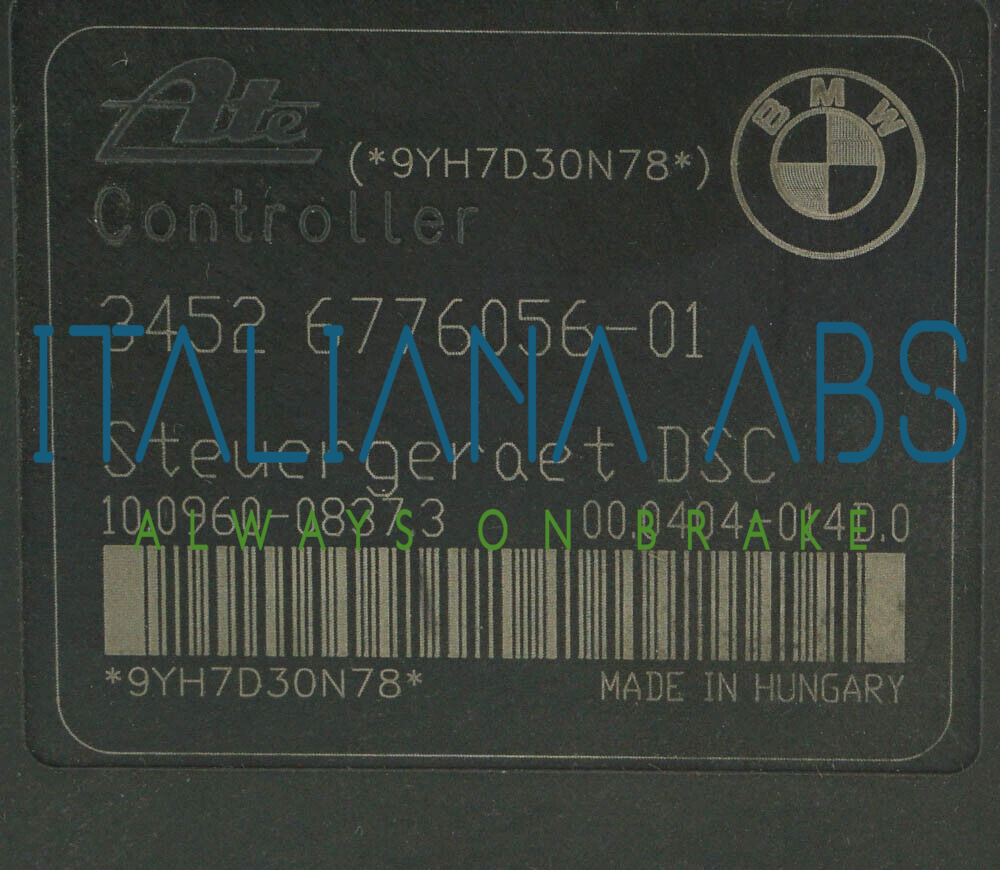 Centralina ABS BMW, codici identificativi: 34516776055 34526776056 10096008373