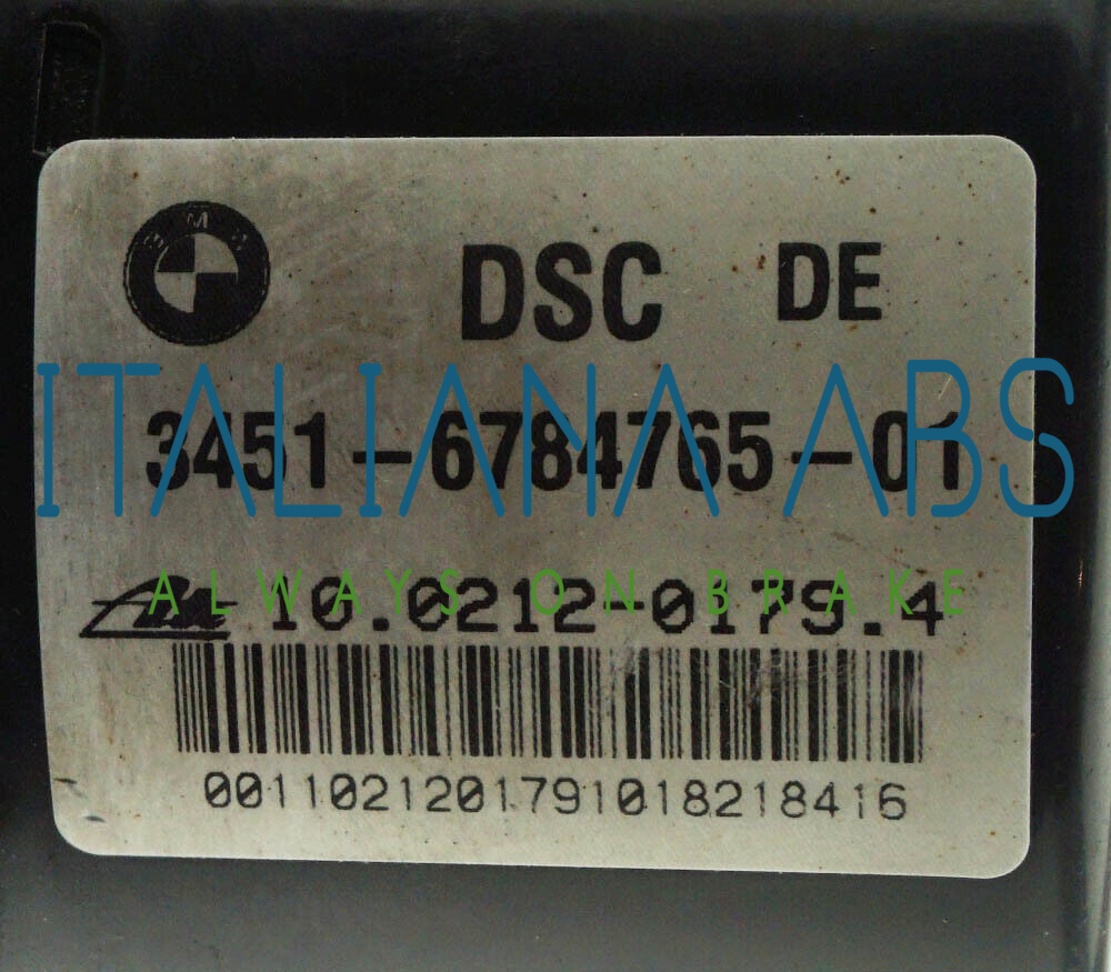 Centralina ABS BMW, codici identificativi: 34516784765 34526784766 10096108613