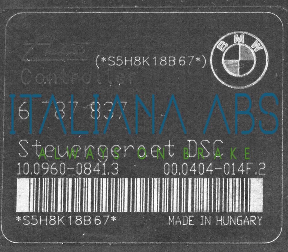 Centralina ABS BMW, codici identificativi, 34516787836 6787837 10096008413