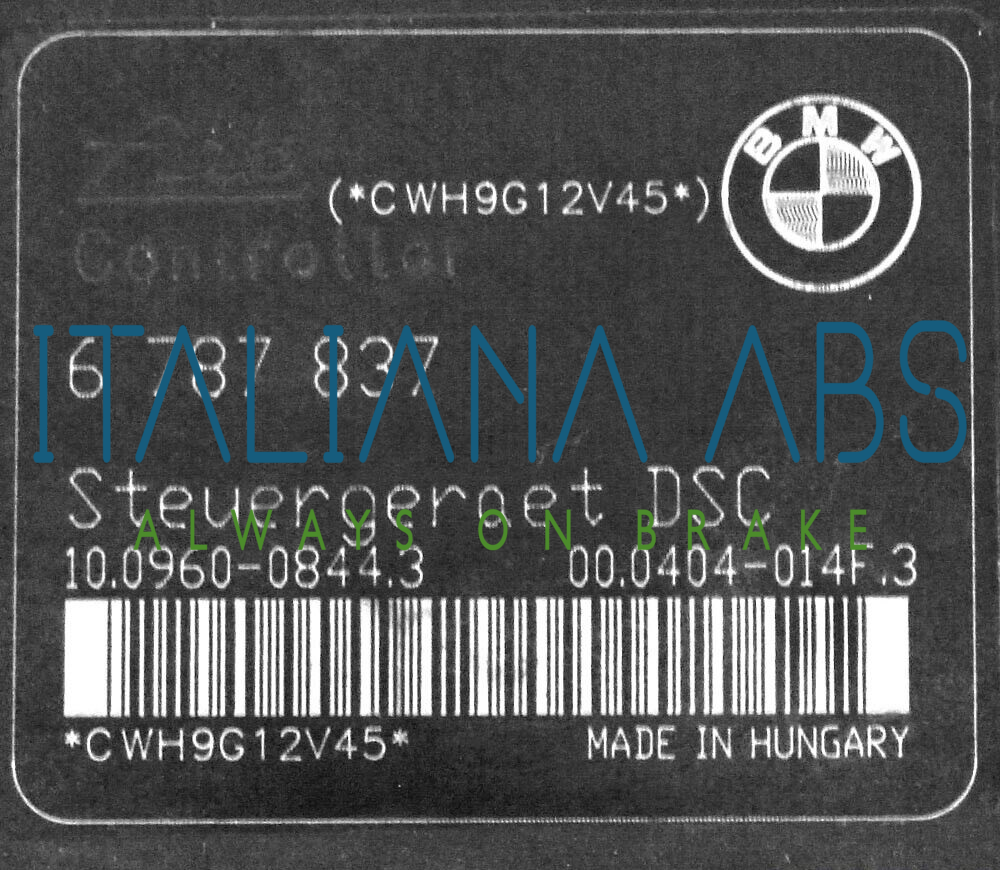 Centralina ABS BMW, codici identificativi: 34516791521 6787837 10096008443