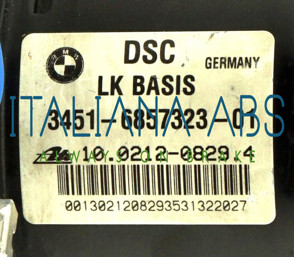 Centralina ABS BMW, codici identificativi: 34516857323 6857324 10096208243
