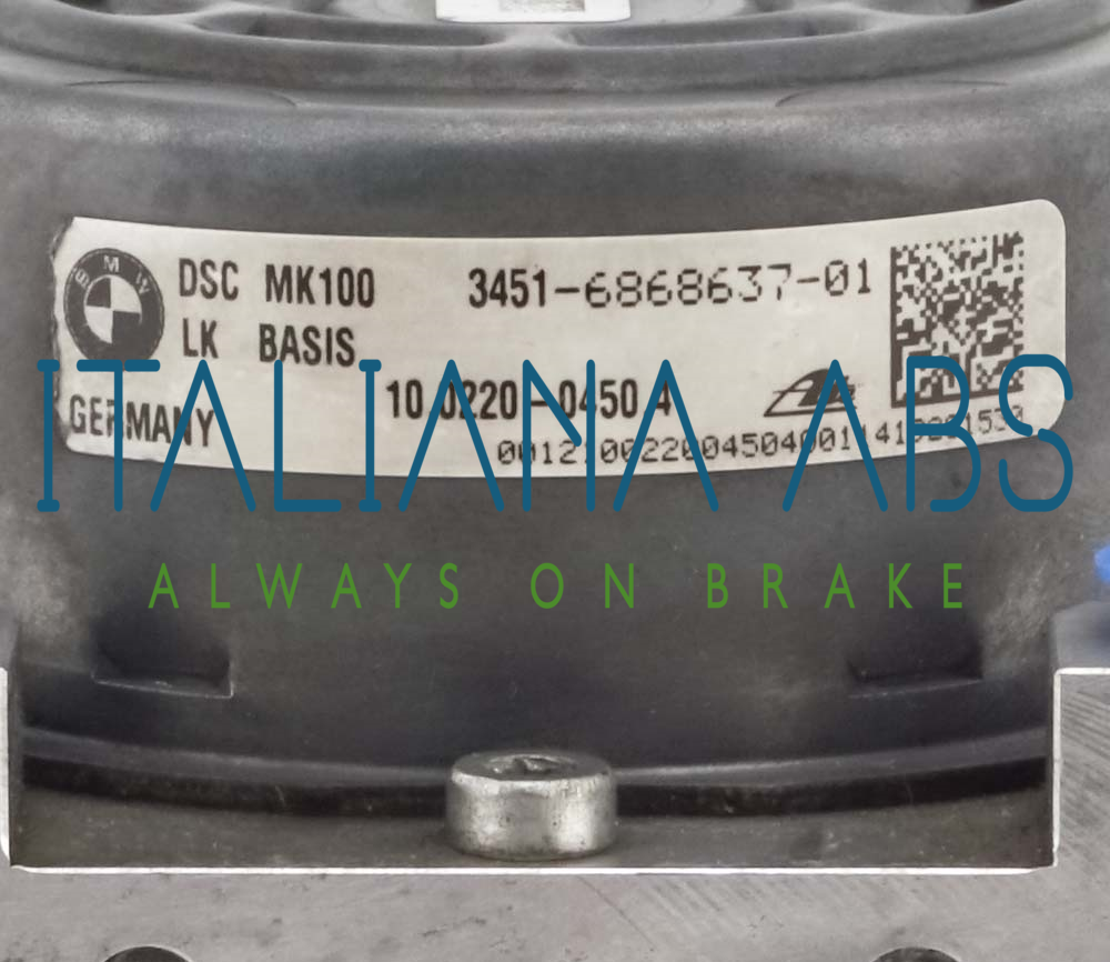 Centralina ABS BMW, codici identificativi: 34516868637 6868638 10022004504 10091608803