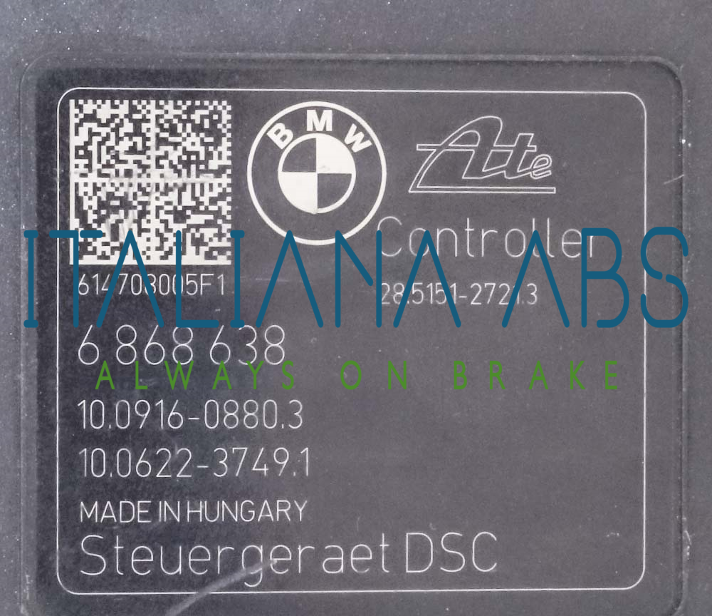 Centralina ABS BMW, codici identificativi: 34516868637 6868638 10022004504 10091608803