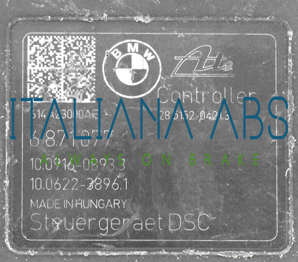 Centralina ABS BMW, codici identificativi:  34516871076 6871077 10091608933