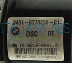 Centralina ABS BMW, codici identificativi: 34526778237 10096108383 34516778236