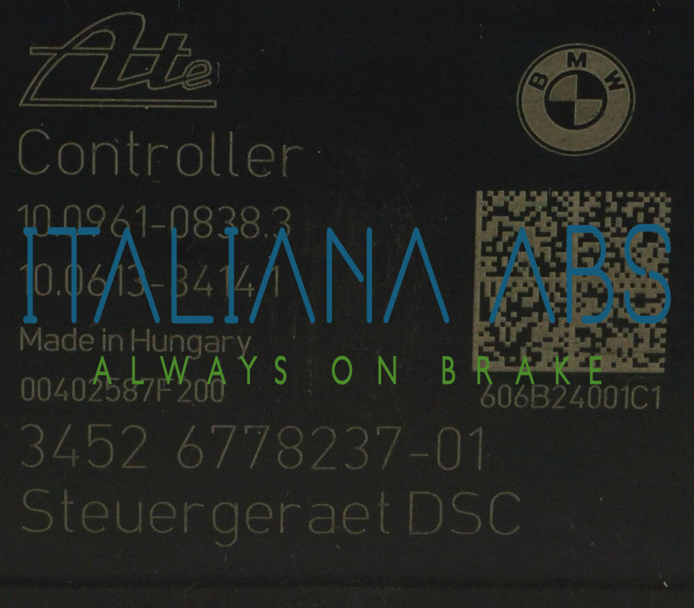 Centralina ABS BMW, codici identificativi: 34526778237 10096108383 34516778236