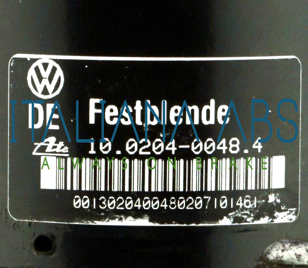 Centralina ABS VW, codici identificativi: 3A0907379 10094603003 10020400484