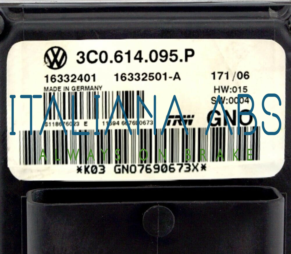 Centralina ABS VW, codici identificativi: 3C0614095P 16332401 16332501A