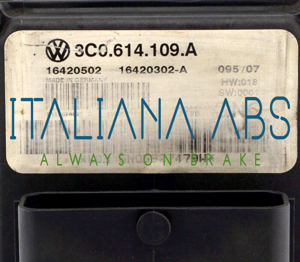 Centralina ABS VW, codici identificativi: 3C0614109A 16420502 16420302A