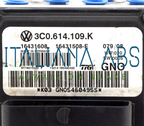 Centralina ABS VW, codici identificativi: 3C0614109K 16431608 16431508E