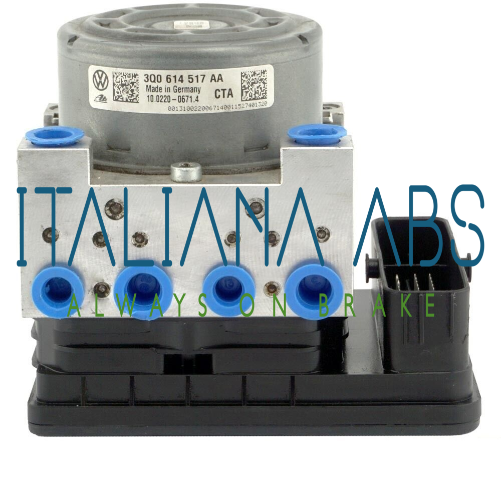Centralina ABS AUDI, codici identificativi: 3Q0614517AA 3Q0907379AA 10091603393F