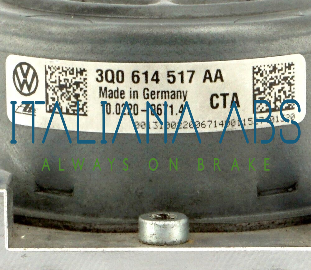Centralina ABS AUDI, codici identificativi: 3Q0614517AA 3Q0907379AA 10091603393F
