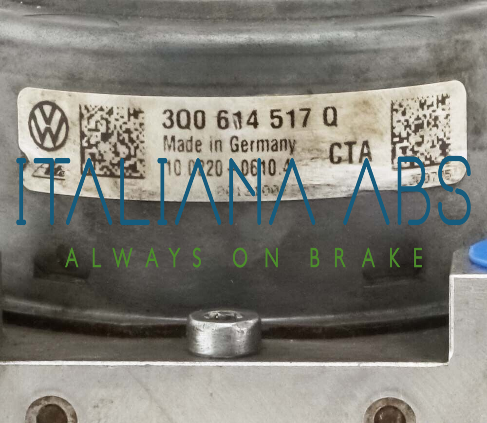 Centralina ABS VW, codici identificativi: 3Q0614517Q 3Q0907379Q 10091603173T