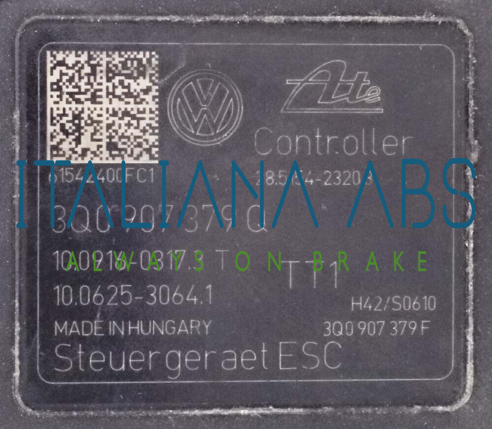 Centralina ABS VW, codici identificativi: 3Q0614517Q 3Q0907379Q 10091603173T