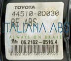 Centralina ABS TOYOTA, codici identificativi: 445100D030 06210907463 895410D040
