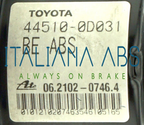 Centralina ABS TOYOTA, codici identicativi: 445100D031 06210907463 895410D040