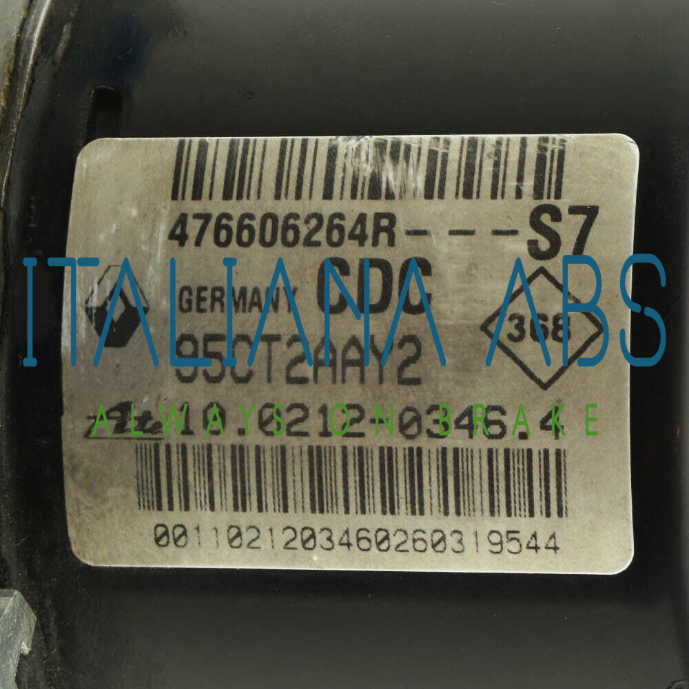 Centralina ABS RENAULT, codici identificativi: 476606264R 10021203464 10096114123