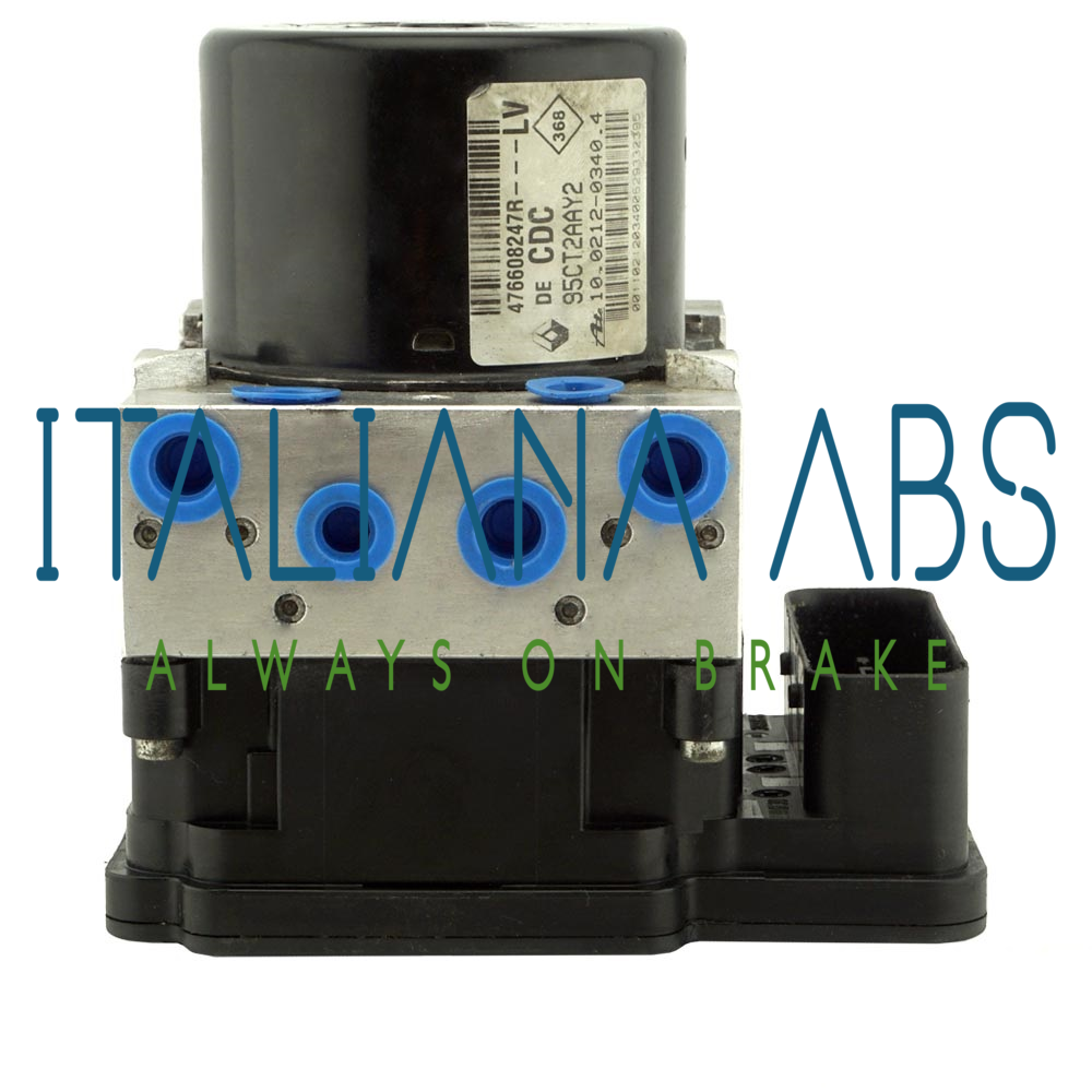 Centralina ABS RENAULT, codici identificativi: 476608247R 95CT2AAY2 10021203404 000405104D0 10096114113K