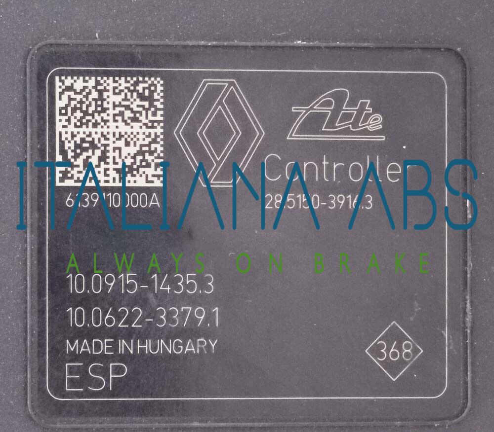 Centralina ABS DACIA, codici identificativi: 476608796R 10022002644 10091514353