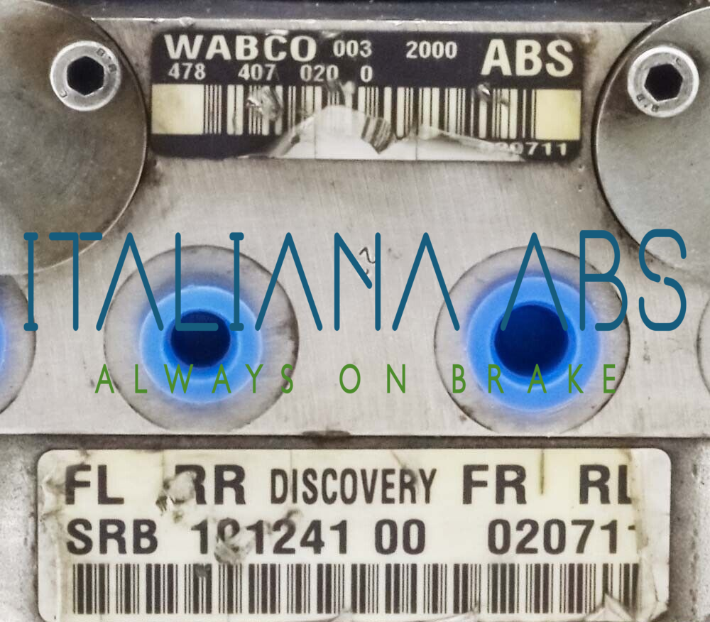 Centralina ABS Land Rover, codici identificativi: 4784070200 SRB 10124100 101241