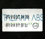 Centralina ABS AUDI, codici identificativi: 4F0614517BF 4F0910517AK 0265951761