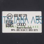 Centralina ABS AUDI, codici identificativi: 4G0614517 0265960353 4G0907379