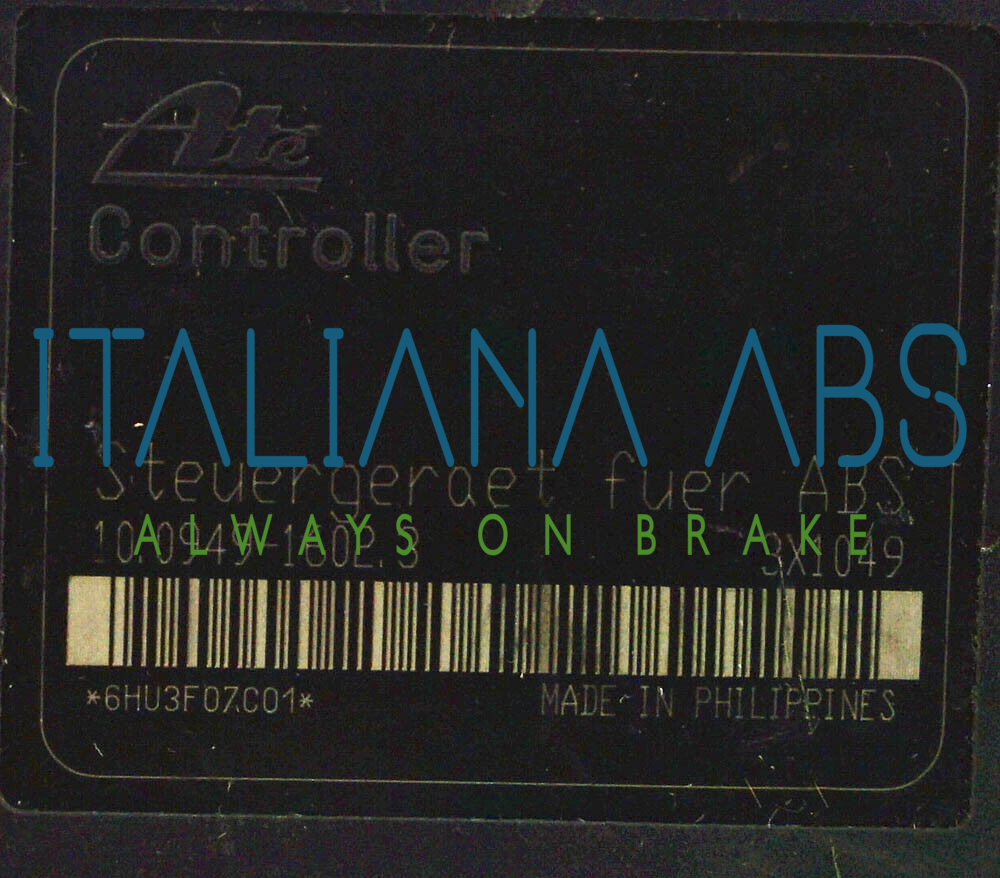 Centralina ABS FIAT, codici identificativi: 51704746 10020402844 10094916023