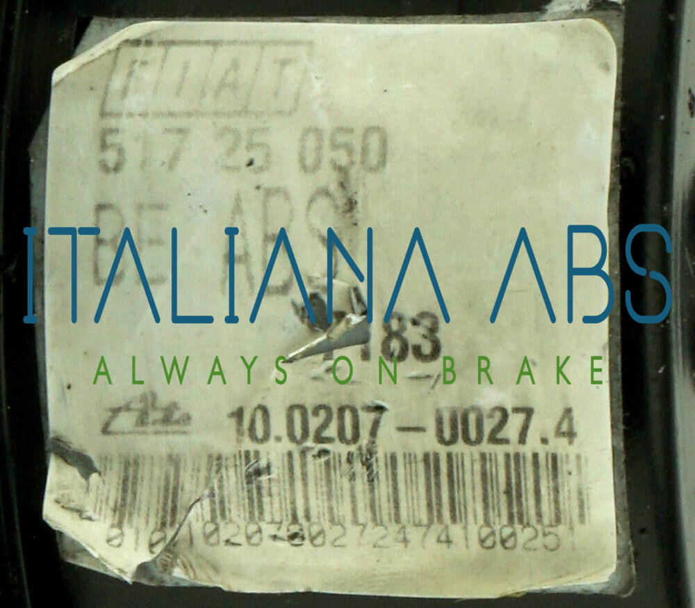 Centralina ABS FIAT, codici identificativi: 51725050 10020700274 10097016003