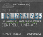 Centralina ABS FIAT, codici identificativi: 51725050 10020700274 10097016003