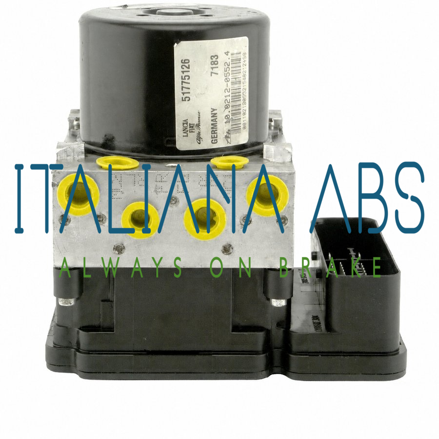 Centralina ABS Alfa Romeo, codici identificativi: 51775126 10096128043 10021205524