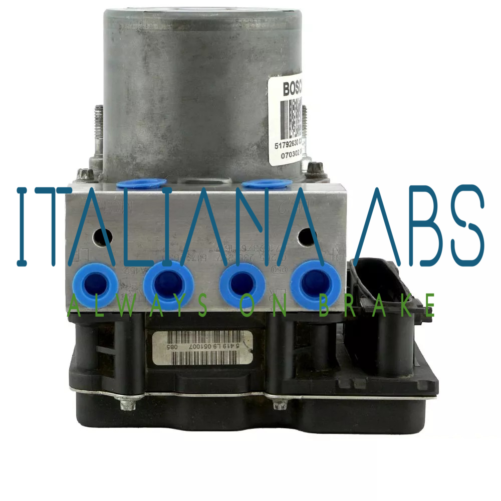 Centralina ABS Alfa Romeo, codici identificativi: 51792630 0265235357 0265950711