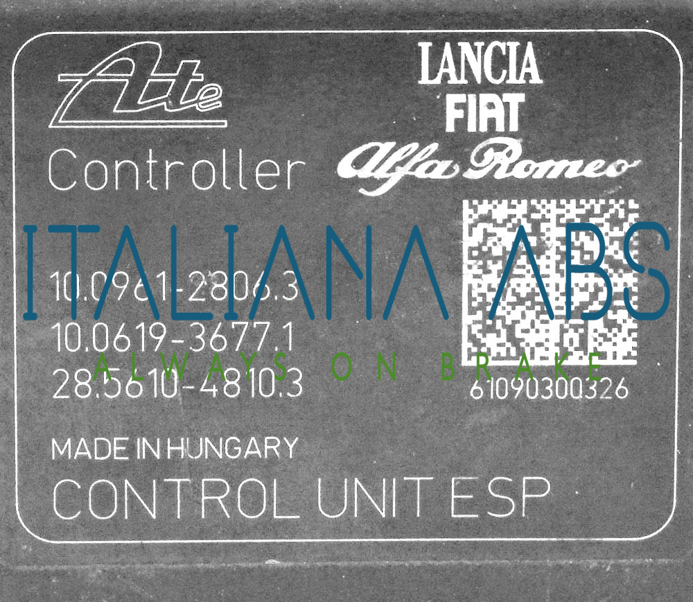 Centralina ABS AUDI, codici identificativi: 8K0614517BT 8K0907379AC 0265950961
