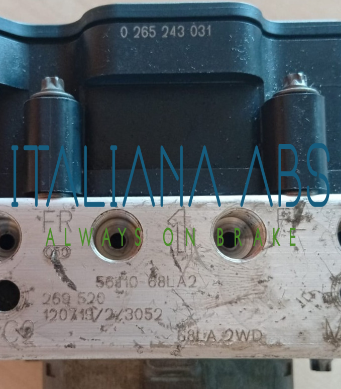 Centralina ABS SUZUKI FIAT codici identificativi: 5611068LA2 0265243031 0265956013