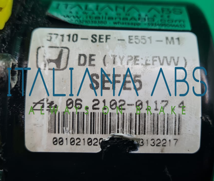 Centralina ABS HONDA, codici identificativi: 57110SEFE551M1 06210201174 06210903523