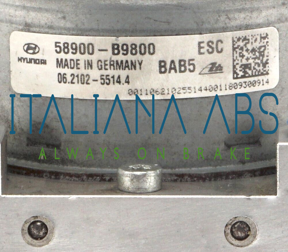 Centralina ABS HYUNDAI, codici identificativi: 58900B9800 06210255144 06210985903