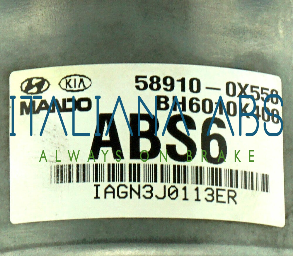 Centralina ABS HYUNDAI, codici identificativi: 589100X550 BH6010K400 BE6000K401