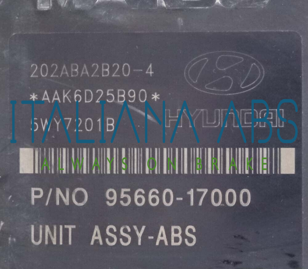 Centralina ABS HYUNDAI, codici identificativi: 5891017500 BH60107400 9566017000