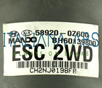 Centralina ABS KIA, codici identificativi: 589200Z600 BH60139800
