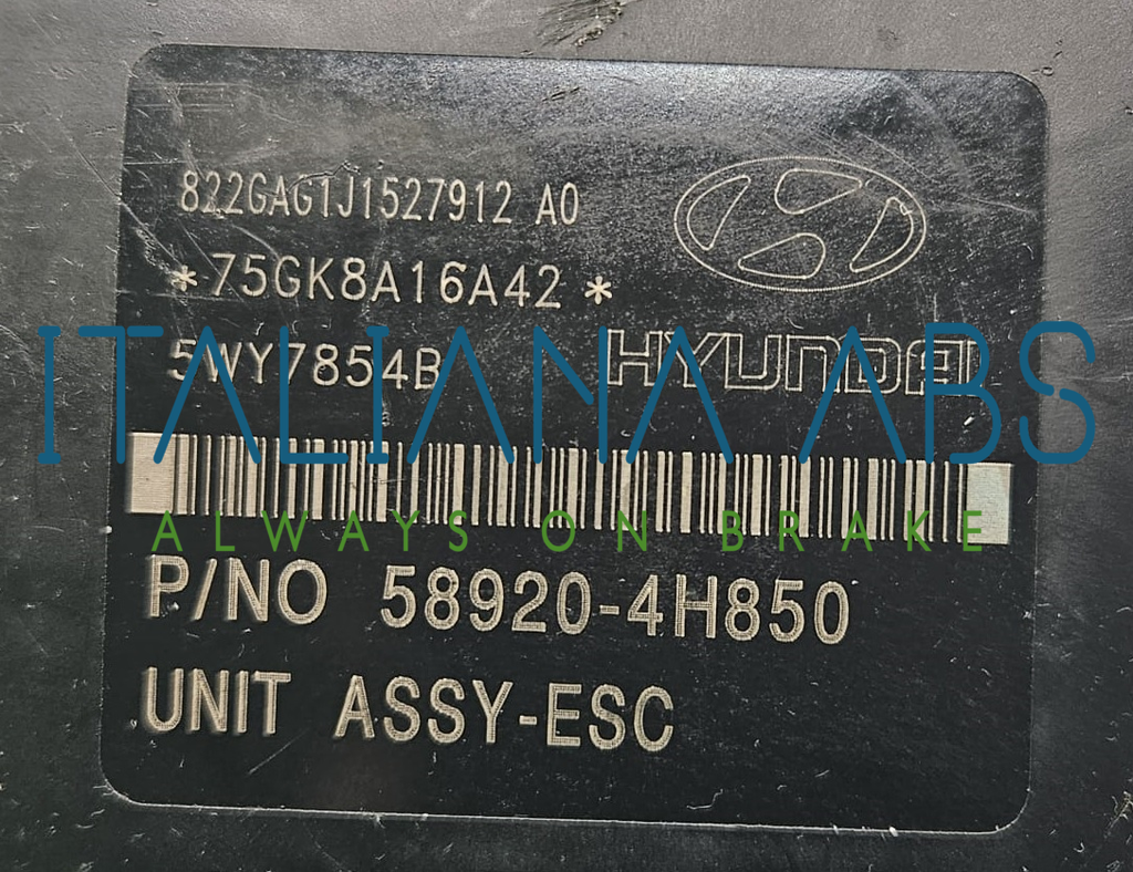 Centralina ABS HYUNDAI, codici identificativi: 589204H850 BH60138210