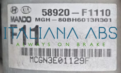 Centralina ABS KIA, codici identificativi: 58920F1110 80BH6013R301 BE6003R301