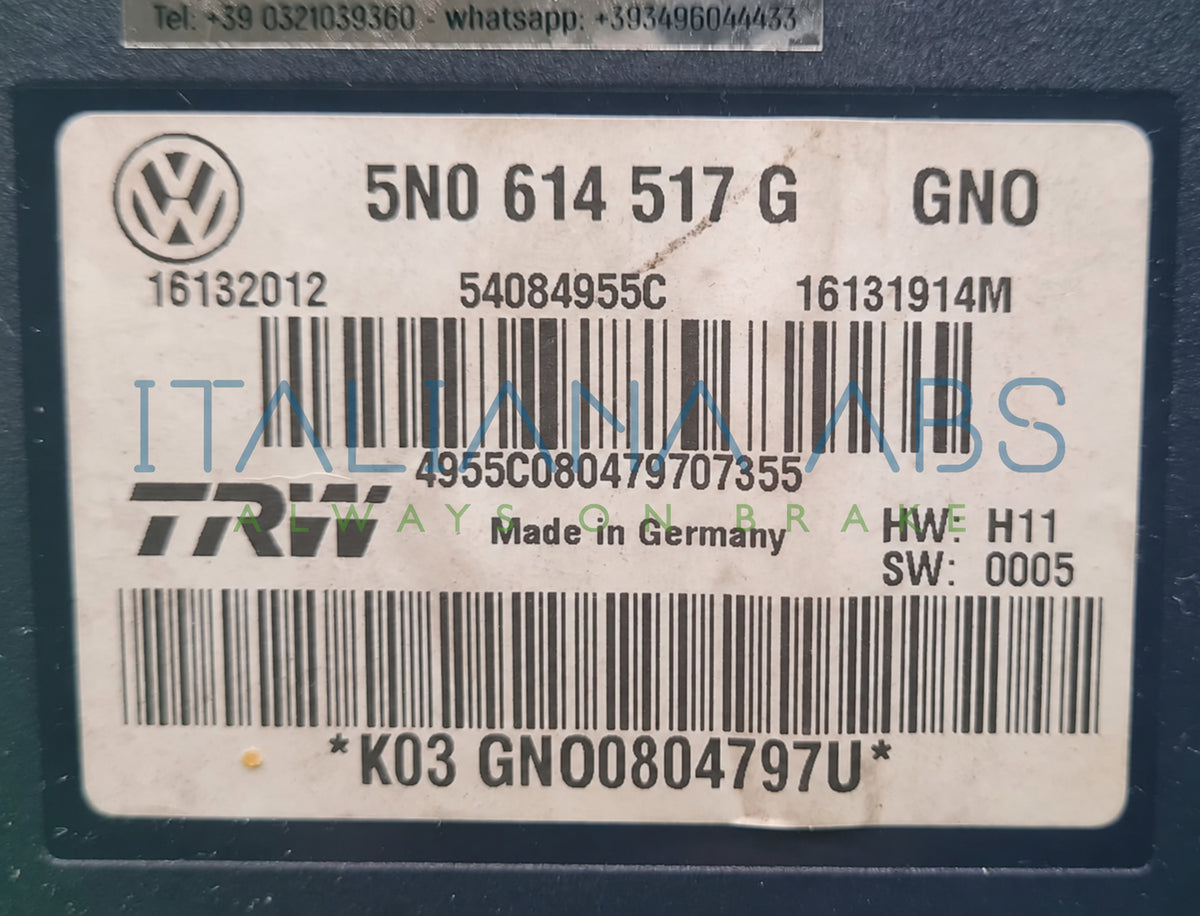 Centralina ABS Volkswagen 5N0614517G 16132012 54084955C 16131914M – foto 5, filigrana centrale Italiana ABS